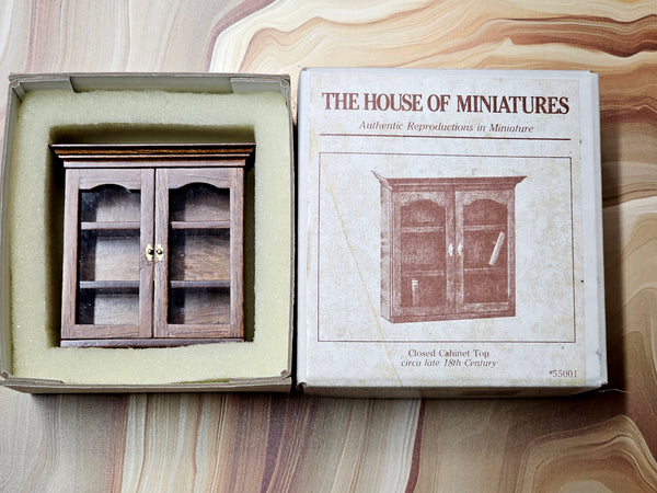 House of Miniatures Prebuilt Furniture #55001 X-Acto Chippendale Closed Cabinet Top XActo Dollhouse Mini Miniature Miniture 55001