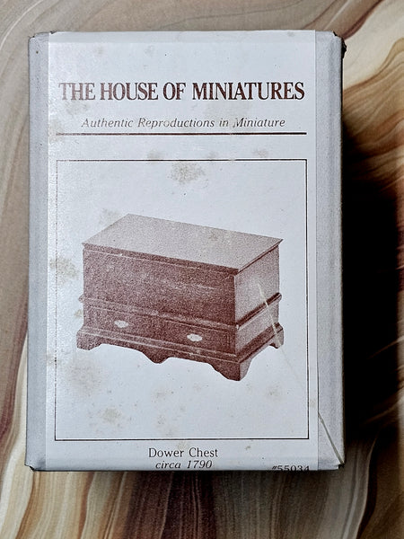 House of Miniatures Prebuilt Miniature #55034 X-Acto Dower Chest XActo Dollhouse Mini Miniature Miniture 55034