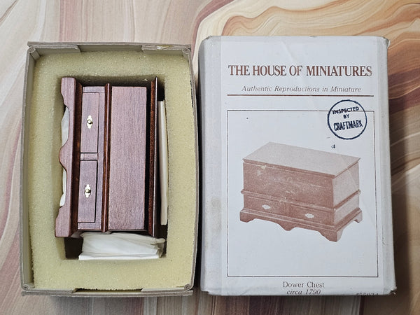 House of Miniatures Prebuilt Miniature #55034 X-Acto Dower Chest XActo Dollhouse Mini Miniature Miniture 55034