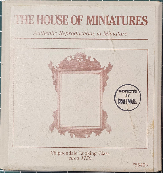 House of Miniatures Prebuilt Furniture #55403 Chippendale Looking Glass X-Acto  XActo Dollhouse Mini Miniature Miniture 55403