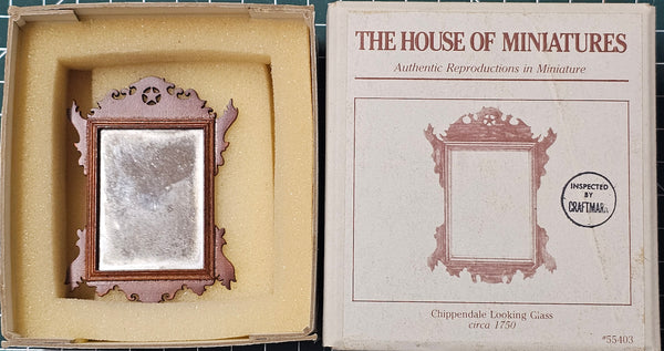 House of Miniatures Prebuilt Furniture #55403 Chippendale Looking Glass X-Acto  XActo Dollhouse Mini Miniature Miniture 55403
