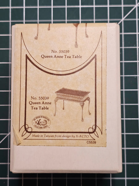House of Miniatures Prebuilt Furniture #55039 Queen Anne Tea Table X-Acto  XActo Dollhouse Mini Miniature Miniture 55039