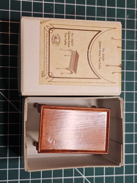 House of Miniatures Prebuilt Furniture #55039 Queen Anne Tea Table X-Acto  XActo Dollhouse Mini Miniature Miniture 55039