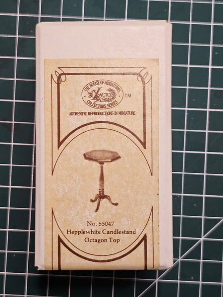 House of Miniatures Prebuilt Furniture #55047 Hepplewhite Candle Stand X-Acto  XActo Dollhouse Mini Miniature Miniture 55047