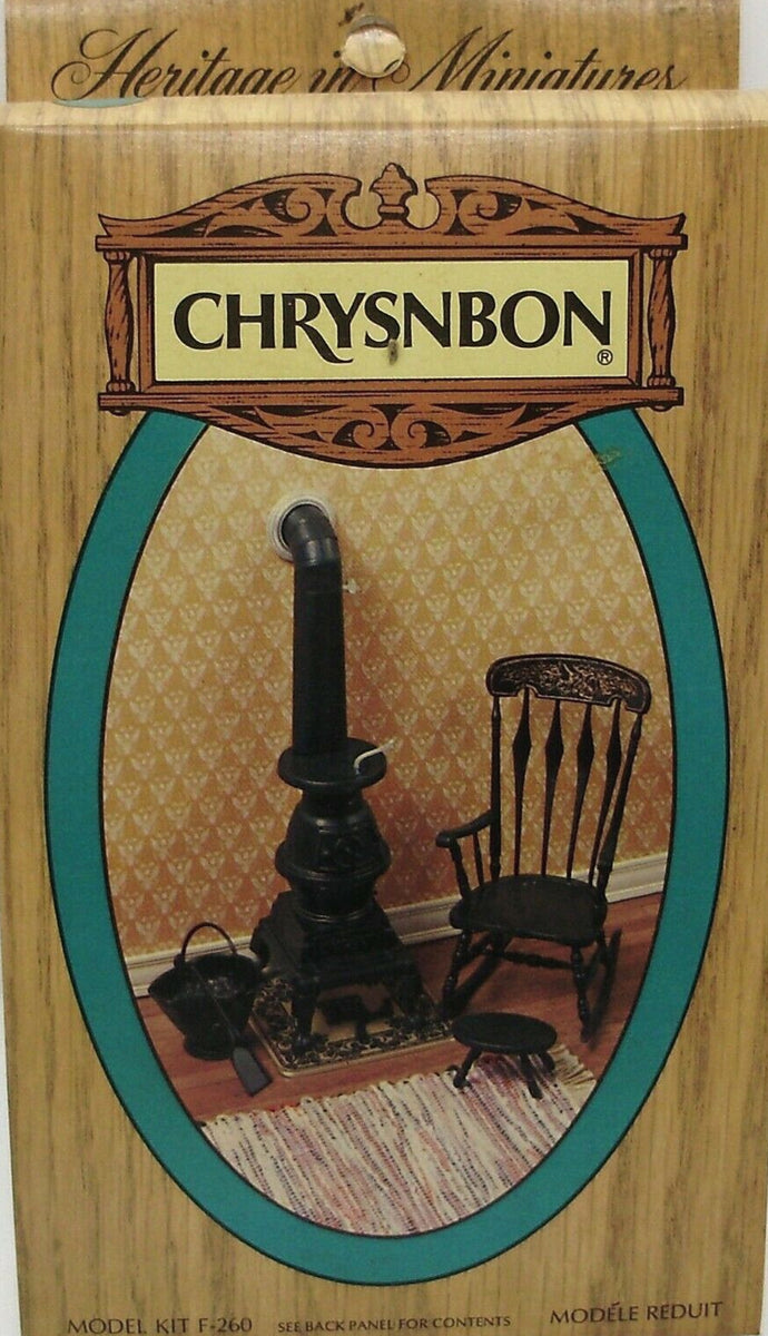 Pot Belly Stove and Rocker Chrysnbon Kit #F-260 Heritage in