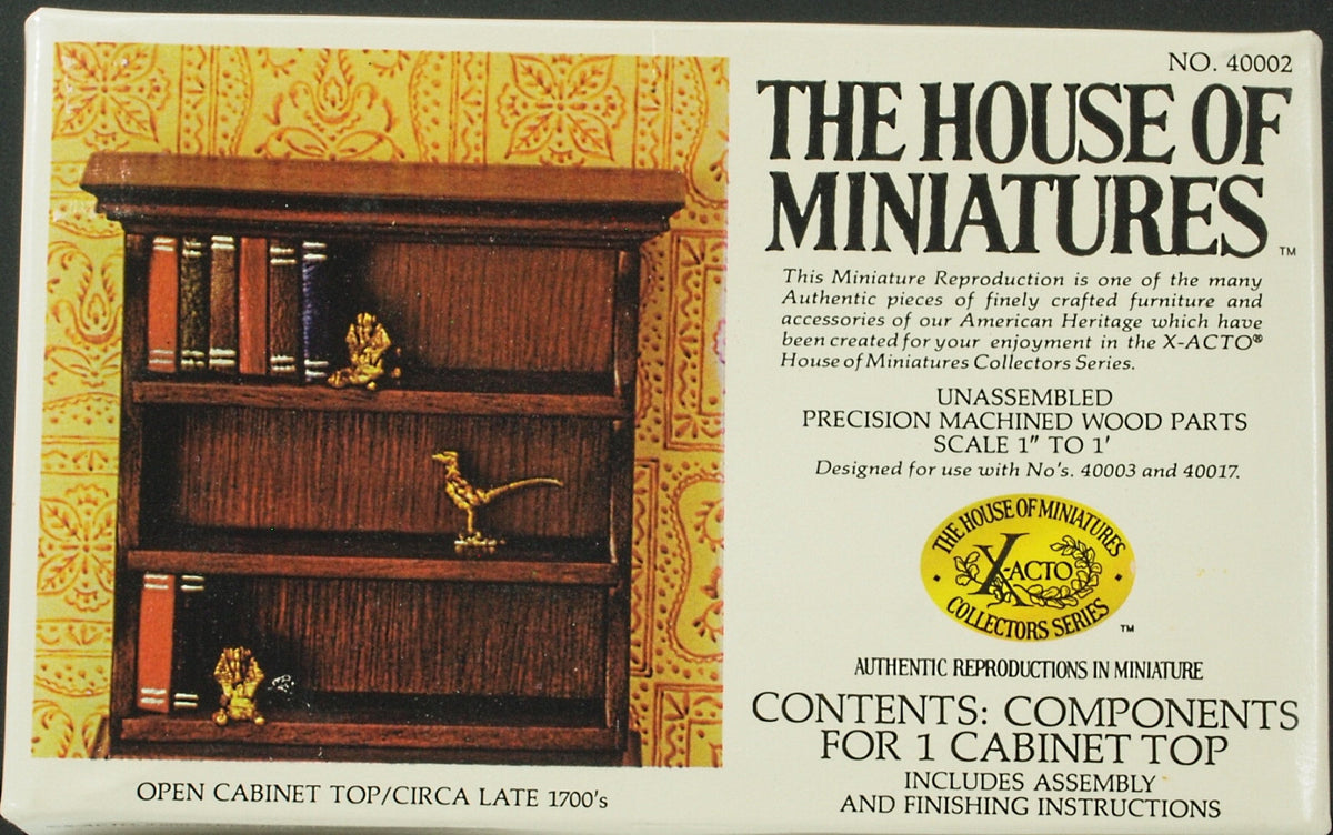 House of Miniatures Furniture Kit #40002 X-Acto Chippendale Open