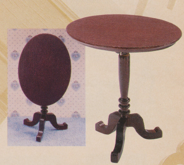 House of Miniatures Furniture Kit #40008 X-Acto Queen Anne Tilt-Top Table XActo Dollhouse Mini Miniature Miniture 40008