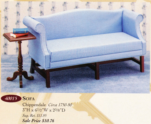 House of Miniatures Furniture Kit #40015 X-Acto Chippendale Sofa XActo Dollhouse Mini Miniature Miniture 40015