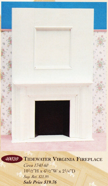 House of Miniatures Furniture Kit #40020 X-Acto Tidewater Virgina Fireplace XActo Dollhouse Mini Miniature Miniture 40020
