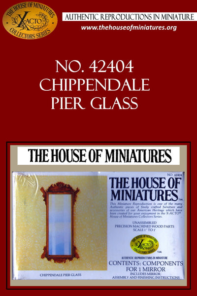 House of Miniatures Furniture Kit #42404 X-Acto Chippendale Pier Glass XActo Dollhouse Mini Miniature Miniture 42404