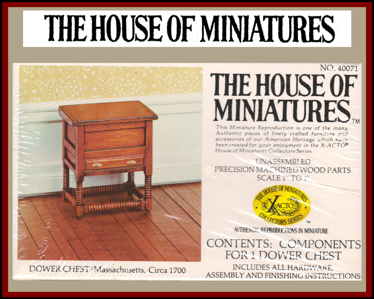 House of Miniatures Furniture Kit #40071 X-Acto Massachusetts Dower Ch –  TheHouseOfMiniatures