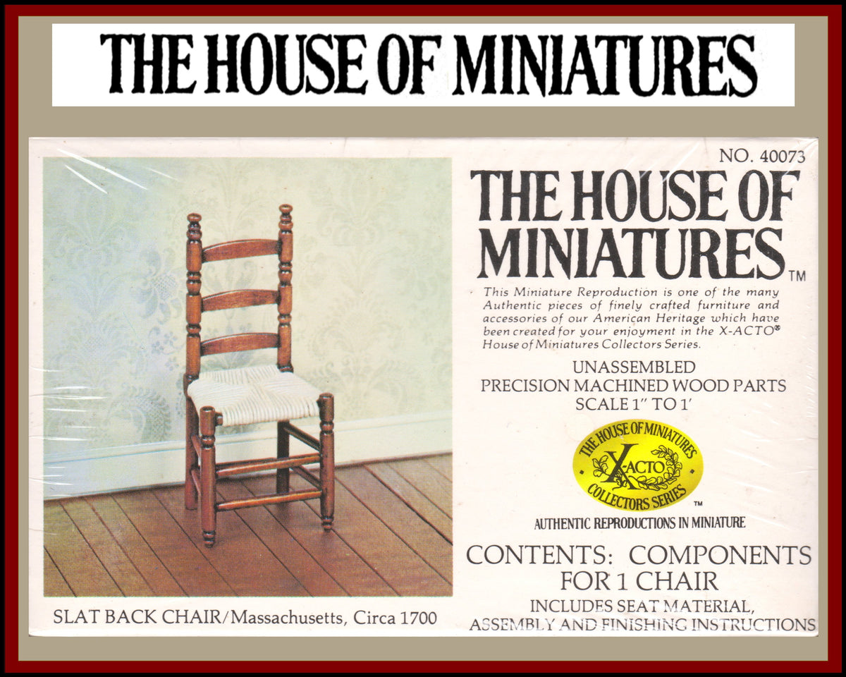 16 The House of Miniatures Furniture Kits Desk Chair Shelf Bed Bench buy Cradle Lot