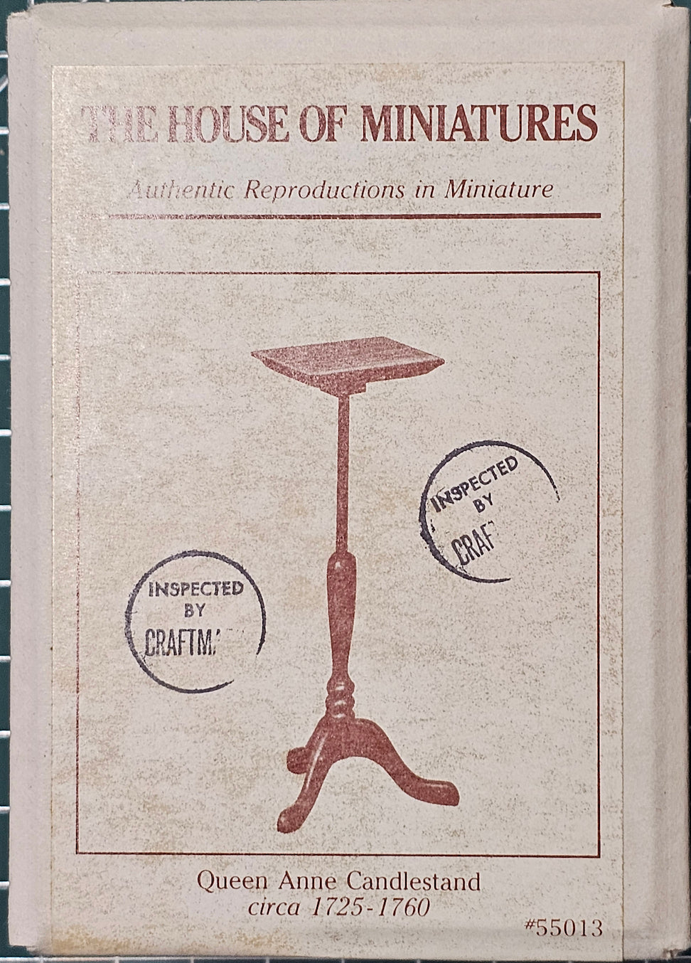 House of Miniatures Prebuilt Furniture #55013 Queen Anne Candle Stand X-Acto  XActo Dollhouse Mini Miniature Miniture 55013