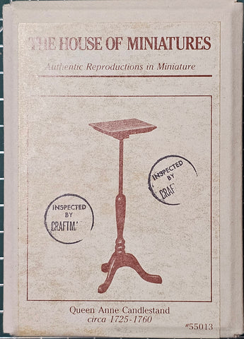 House of Miniatures Prebuilt Furniture #55013 Queen Anne Candle Stand X-Acto  XActo Dollhouse Mini Miniature Miniture 55013