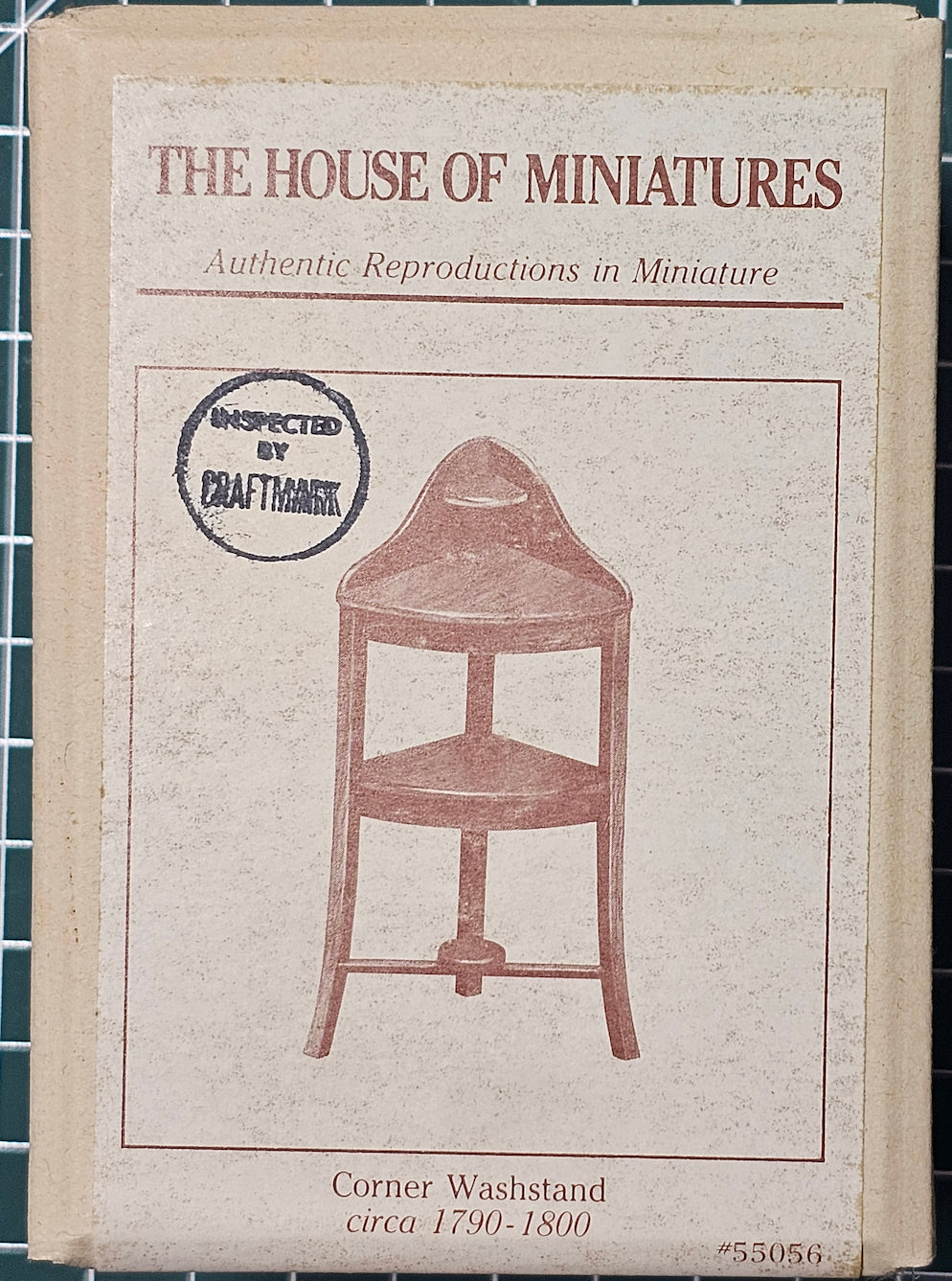House of Miniatures Prebuilt Furniture #55056 Corner Washstand X-Acto  XActo Dollhouse Mini Miniature Miniture 55056