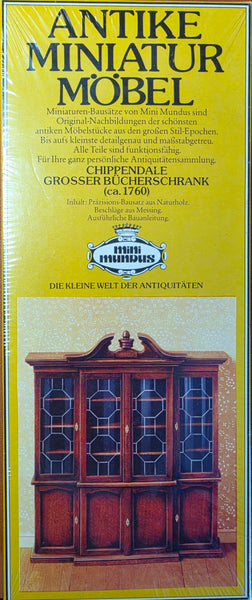 House of Miniatures Furniture Kit #40048 X-Acto Chippendale Breakfront XActo Dollhouse Mini Miniature - FREE Shipping