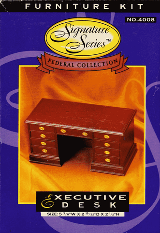Houseworks Ltd Federal Collection 4008 Executive Desk Miniature Kit