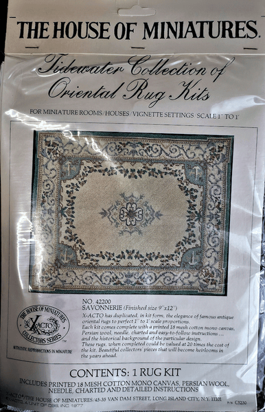 Tidewater Collection Oriental Rug Kit, No. 42200 Savonnerie 9x12 as new