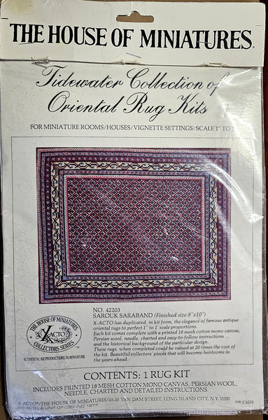 Tidewater Collection Oriental Rug Kit, No. 42203 Sarouk Saraband 8x10