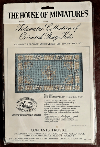 Tidewater Collection Oriental Rug Kit, No. 42209 Chinese Medallion 3x5 as new