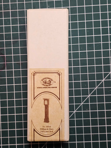 House of Miniatures Prebuilt Furniture #55018 William & Mary Tall Case Clock X-Acto  XActo Dollhouse Mini Miniature Miniture 55018