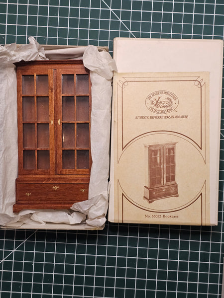 House of Miniatures Prebuilt Furniture #55052 Chippendale Bookcase X-Acto  XActo Dollhouse Mini Miniature Miniture 55052