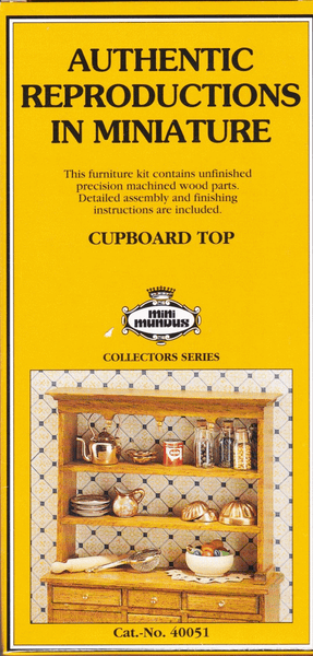 Mini Mundus Furniture Kit #40051 Cupboard Top Dollhouse Mini Miniature Miniture 40051
