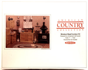 Realife Miniature Furniture Kit # 194 Heritage Series Country Kitchen DIY Dollhouse by Scientific Models Miniatures