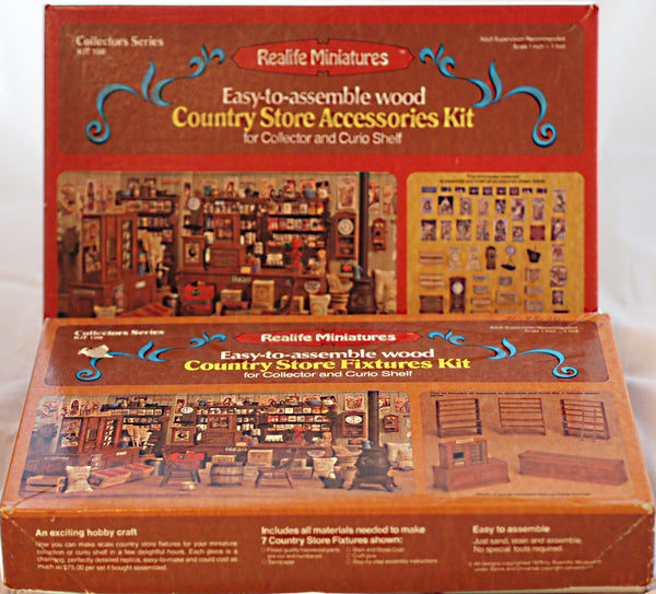 Realife Miniature Furniture Kit # 199 Collector Series Country Store Fixtures DIY Dollhouse by Scientific Models Miniatures