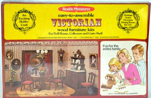 Realife Miniature Furniture Kit # 201 Victorian Series Dining Room DIY Dollhouse by Scientific Models Miniatures