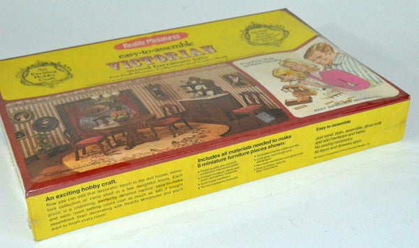 Realife Miniature Furniture Kit # 201 Victorian Series Dining Room DIY Dollhouse by Scientific Models Miniatures