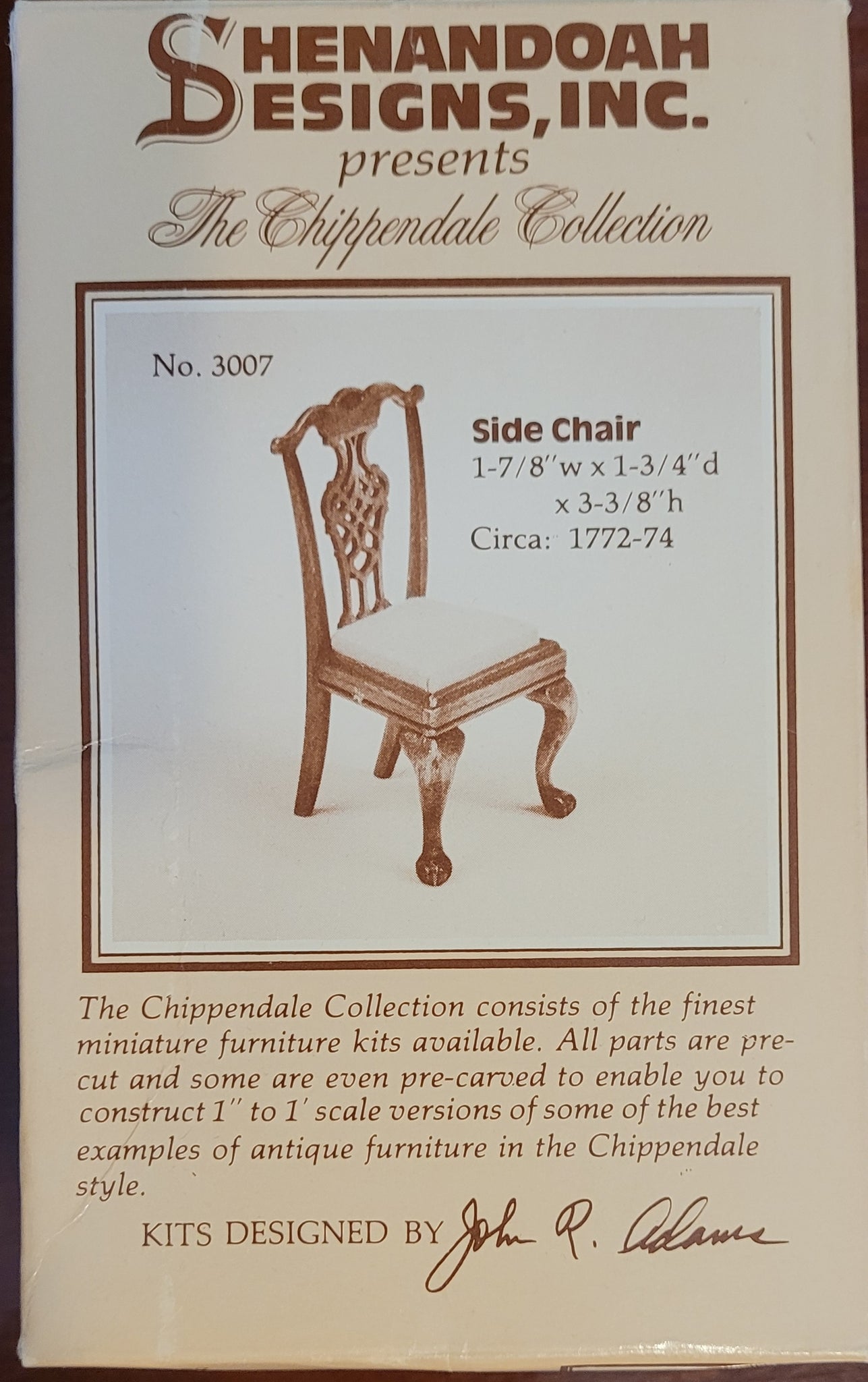 Shenandoah Designs 3007 Side Chair (1) - Chippendale Collection