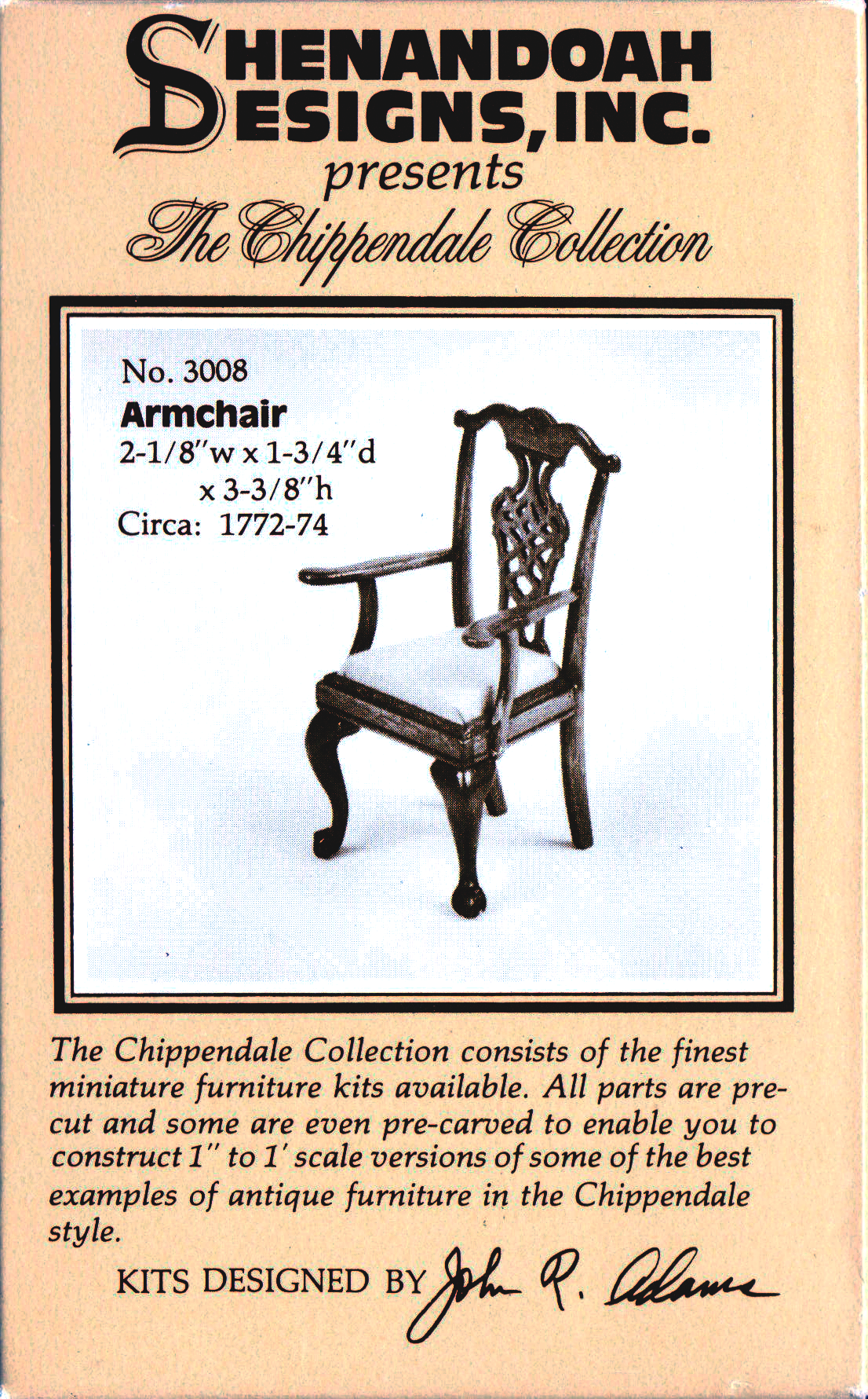 Shenandoah Designs 3008 Armchair (1) - Chippendale Collection