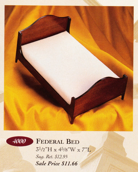 Houseworks Ltd Federal Collection 4000 Federal Bed Miniature Kit