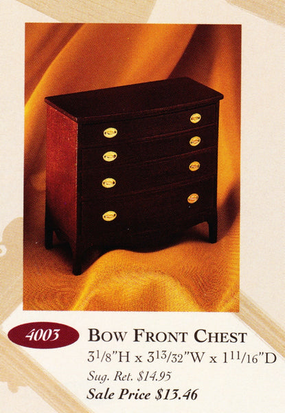 Houseworks Ltd Federal Collection 4003 Bow Front Dresser Miniature Kit