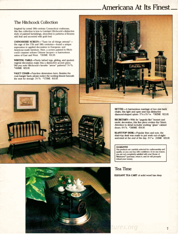 The House Of Miniatures Catalog for Spring/Summer 1983 Craftmark