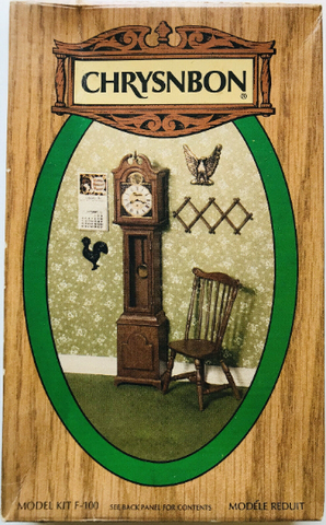 Chrysnbon Grandfather Clock Kit #F-100 Heritage in Miniatures 1/12th Styrene Model