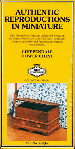 Mini Mundus #40034 Chippendale Dower Chest 1/12th scale Miniature Furniture Kit