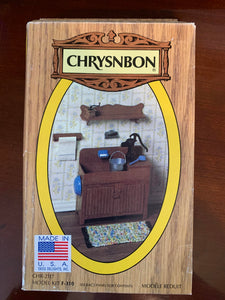 Chrysnbon Dry Sink Kit #F-310 Heritage in Miniatures 1/12th Styrene Model w/Accessories