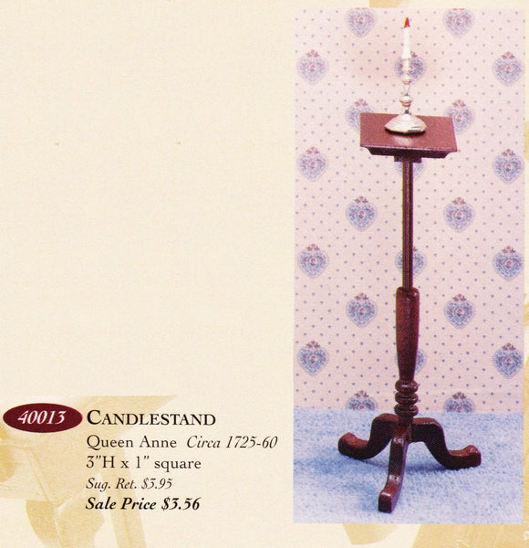 House of Miniatures Furniture Kit #40013 X-Acto Queen Anne Candle Stand XActo Dollhouse Mini Miniature Miniture 40013