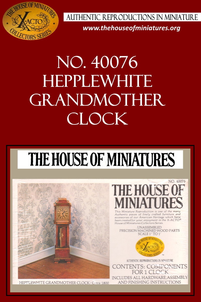 House of Miniatures Furniture Kit #40076 X-Acto Hepplewhite