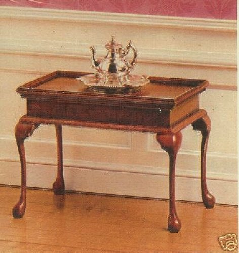House of Miniatures Furniture Kit #40039 X-Acto Queen Anne Tea Table XActo Dollhouse Mini Miniature Miniture 40039