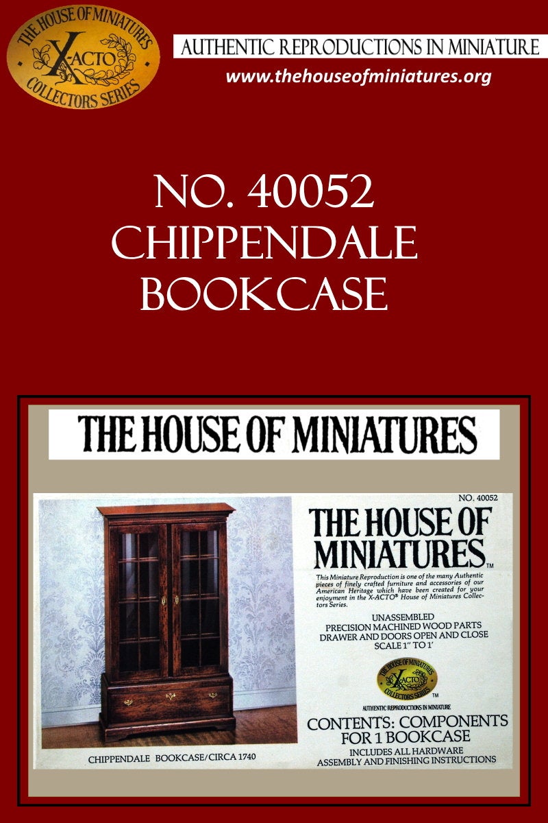 House of Miniatures Furniture Kit #40052 X-Acto Chippendale