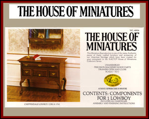 House of Miniatures Furniture Kit #40024 X-Acto Chippendale Lowboy XActo Dollhouse Mini Miniature Miniture 40024