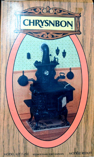 Chrysnbon Cook Stove Kit F 250 Heritage in Miniatures 1 12th Styrene TheHouseOfMiniatures